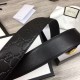 Replica Cintura Signature uomo con fibbia a G Black 411924 Hardware nero