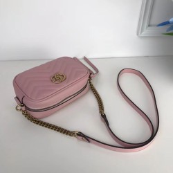 Replica GG Marmont Matelasse Mini Borse 448065 Rosa