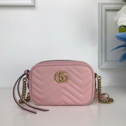 Replica GG Marmont Matelasse Mini Borse 448065 Rosa