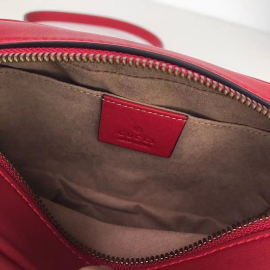 Replica GG Marmont Matelasse Mini Borse 448065 Rosso