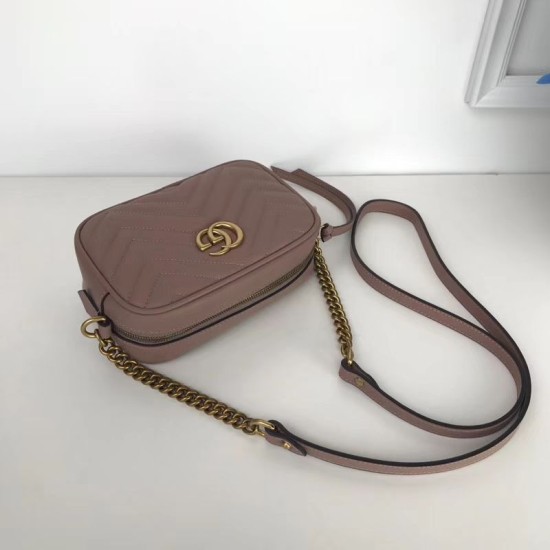 Replica GG Marmont Matelasse Mini Borse 448065 Marrone Replica GG Marmont Matelasse Mini Borse 448065 Marrone