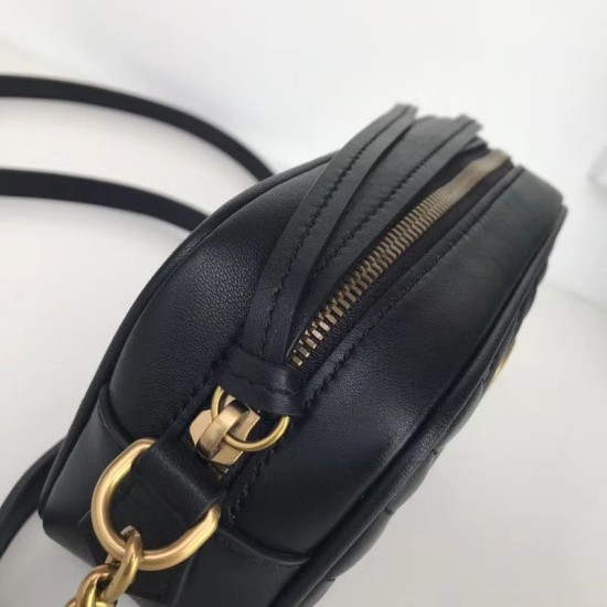 Replica GG Marmont Matelasse Mini Borse 448065 Nero
