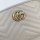 Replica GG Marmont Matelasse Mini Borse 448065 Bianca