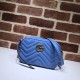 Replica GG Marmont Matelasse Mini Borse 448065 Blu Replica GG Marmont Matelasse Mini Borse 448065 Blu