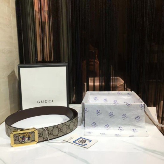 Replica Cinture Tiger Brown Golden