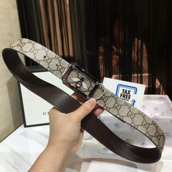 Replica Cinture Bee Brown Silver