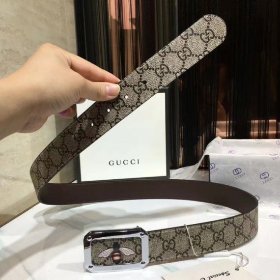 Replica Cinture Bee Brown Silver