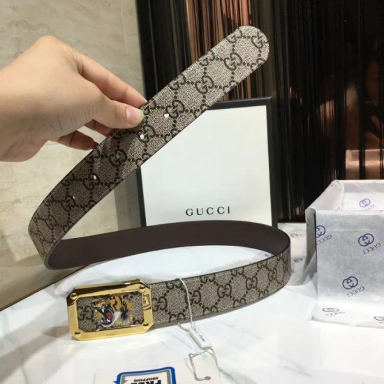 Replica Cinture Tiger Brown Golden