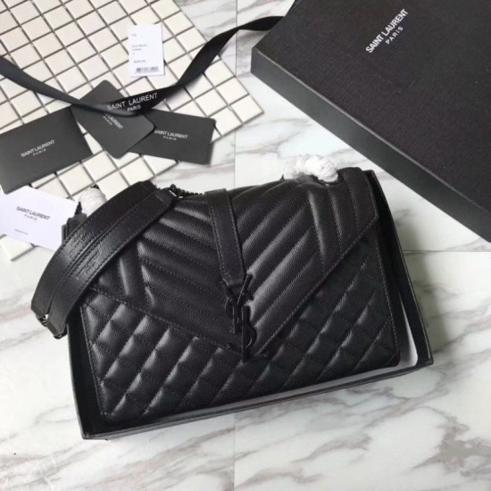 Replica YSL Saint Laurent Busta media per buste nera