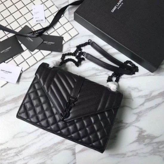 Replica YSL Saint Laurent Busta media per buste nera