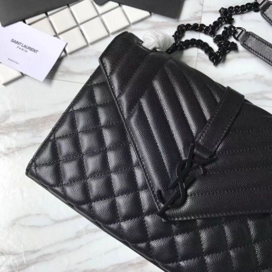 Replica YSL Saint Laurent Busta media per buste nera