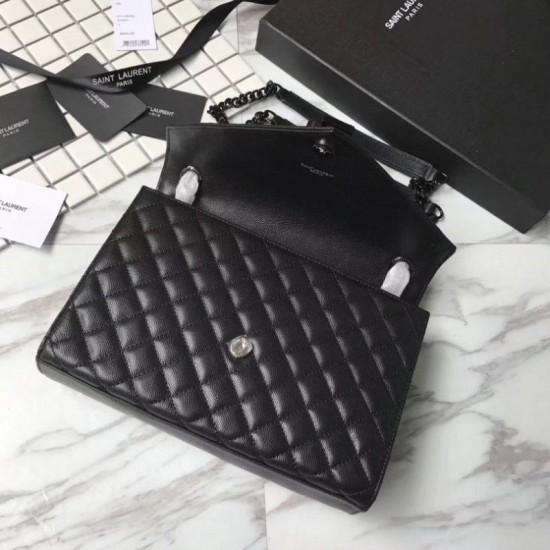 Replica YSL Saint Laurent Busta media per buste nera