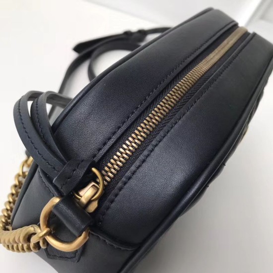 Replica Borsa a tracolla GG Marmont Matelasse 447632 Nero Replica Borsa a tracolla GG Marmont Matelasse 447632 Nero