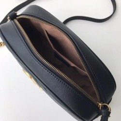 Replica Borsa a tracolla GG Marmont Matelasse 447632 Nero