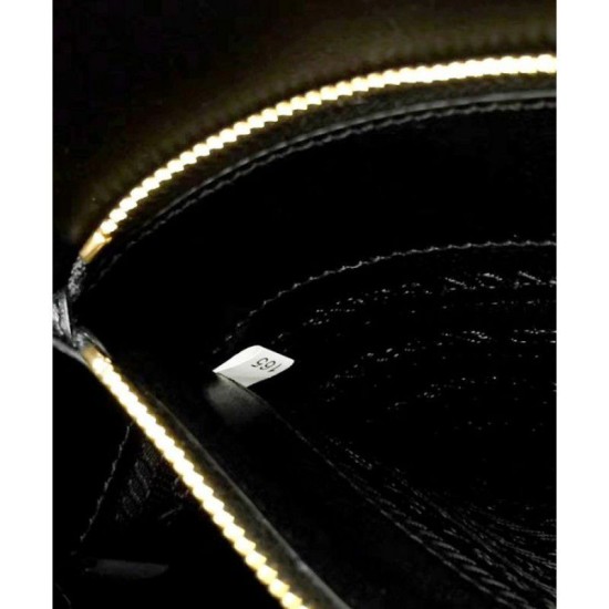 Replica Borsa a mano monocromatica Saffiano Prada nera