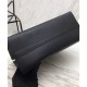 Replica Borsa a mano monocromatica Saffiano Prada nera