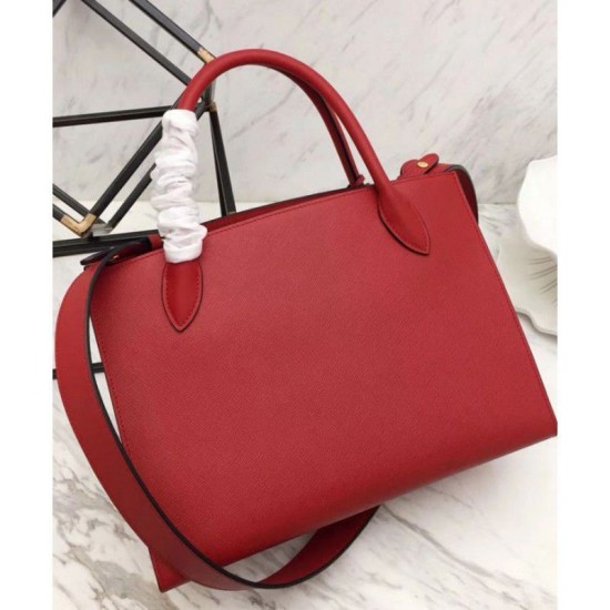Replica Borsa a tracolla Prada Monochrome saffiano rossa