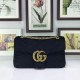 Replica Borsa a Tracolla GG Marmont Media 443496 Nero
