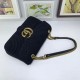 Replica Borsa a Tracolla GG Marmont Media 443496 Nero