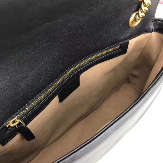 Replica Borse A Tracolla GG Marmont Medium Matelassé 443496 Nero