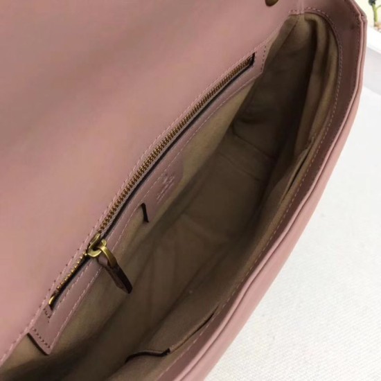 Replica Borse A Tracolla GG Marmont Medium Matelassé 443496 Rosa nudo