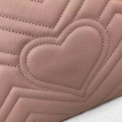 Replica Borse A Tracolla GG Marmont Medium Matelassé 443496 Rosa nudo