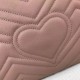Replica Borse A Tracolla GG Marmont Medium Matelassé 443496 Rosa nudo