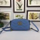 Replica Borsa a tracolla GG Marmont Matelasse 447632 Blu