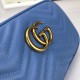 Replica Borsa a tracolla GG Marmont Matelasse 447632 Blu