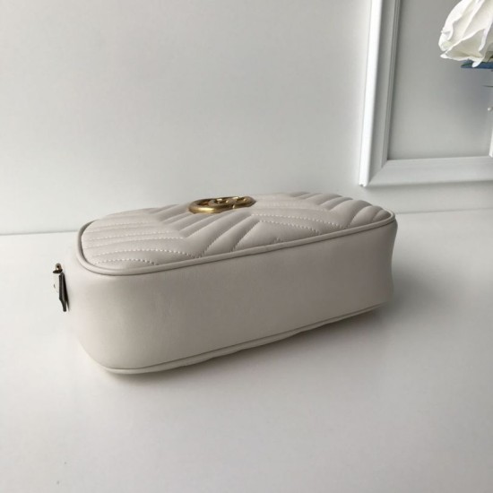 Replica Borsa a tracolla GG Marmont Matelasse 447632 Bianca Replica Borsa a tracolla GG Marmont Matelasse 447632 Bianca