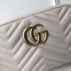 Replica Borsa a tracolla GG Marmont Matelasse 447632 Bianca Replica Borsa a tracolla GG Marmont Matelasse 447632 Bianca