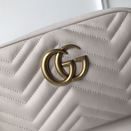 Replica Borsa a tracolla GG Marmont Matelasse 447632 Bianca Replica Borsa a tracolla GG Marmont Matelasse 447632 Bianca