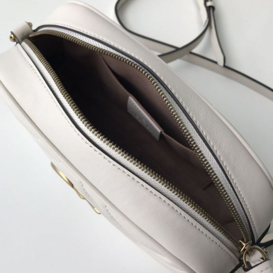 Replica Borsa a tracolla GG Marmont Matelasse 447632 Bianca Replica Borsa a tracolla GG Marmont Matelasse 447632 Bianca