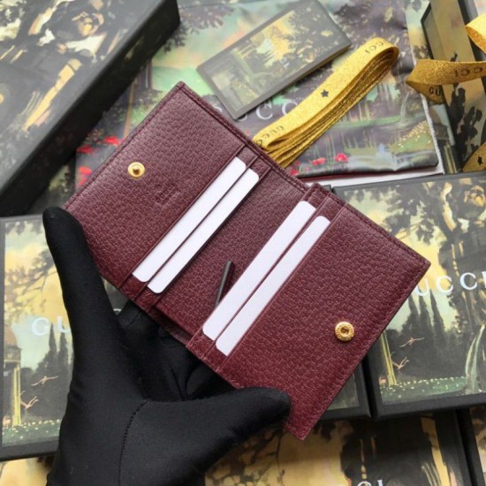 Replica Ophidia GG Card Case 523155 Marrone