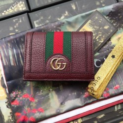 Replica Ophidia GG Card Case 523155 Marrone
