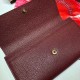 Replica Portafoglio Zumi continental in pelle granulosa 573612 rosso