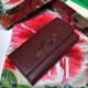 Replica Portafoglio Zumi continental in pelle granulosa 573612 rosso