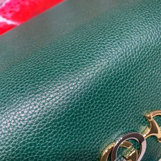 Replica Portafoglio Zumi continental in pelle granulosa 573612 verde