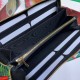 Replica Portafoglio Zumi in pelle granulosa con cerniera 570661 nero