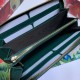 Replica Portafoglio Zumi in pelle granulosa con cerniera 570661 verde