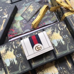 Replica Ophidia GG Card Case 523155 Bianco