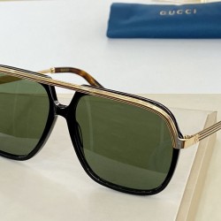 Replica GG0200S Occhiali da sole quadrati Glod / Brown