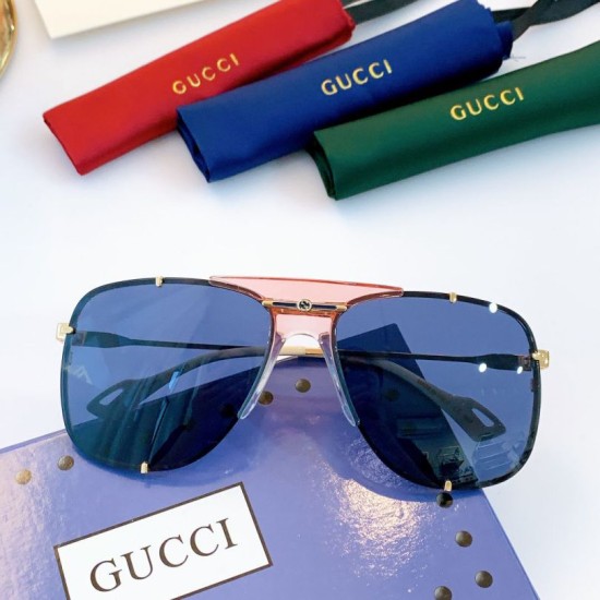 Replica Occhiali da sole rotondi GG0739S Blu