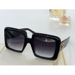 Replica Occhiali da sole quadrati GG0783S Nero / argento