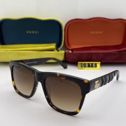 Replica GG0816 Round Frame Sunglass Brown