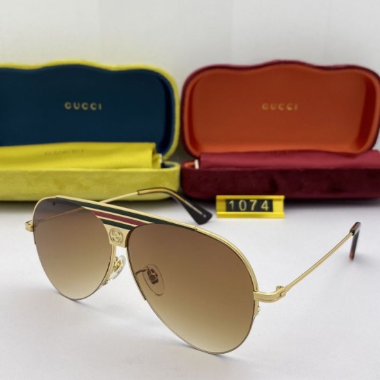 Replica GG1074 Round Frame Sunglass Brown