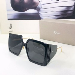 Replica Occhiali da sole quadrati Dior Diorsolar S1u avorio Nero
