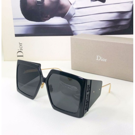 Replica Occhiali da sole quadrati Dior Diorsolar S1u avorio Nero