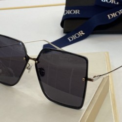Replica Occhiali da sole quadrati sfumati Dior Nero