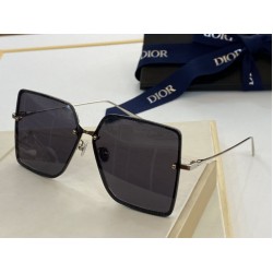Replica Occhiali da sole quadrati sfumati Dior Nero